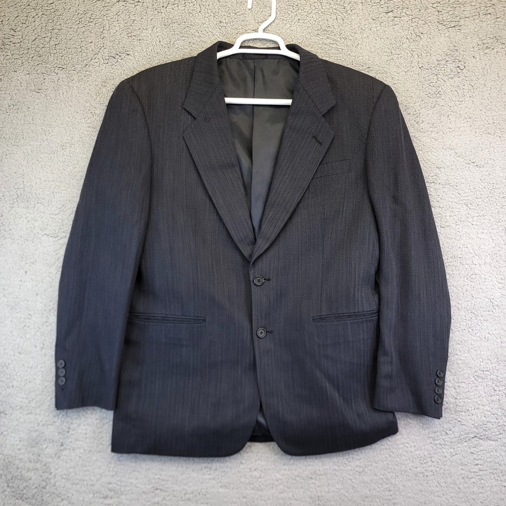 Louise Raphael Soft Suit Men's 40R Vintage 100%‎ Pure Wool Herringbone Macy's